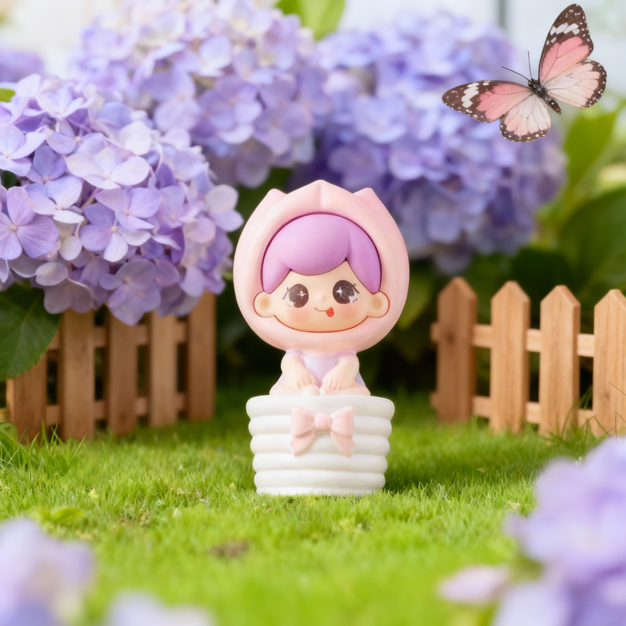 可爱卡通人物3D模型桌面摆件