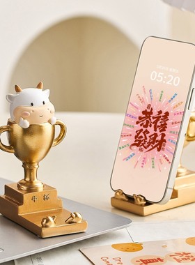 卡通树脂手机支架桌面摆件礼物