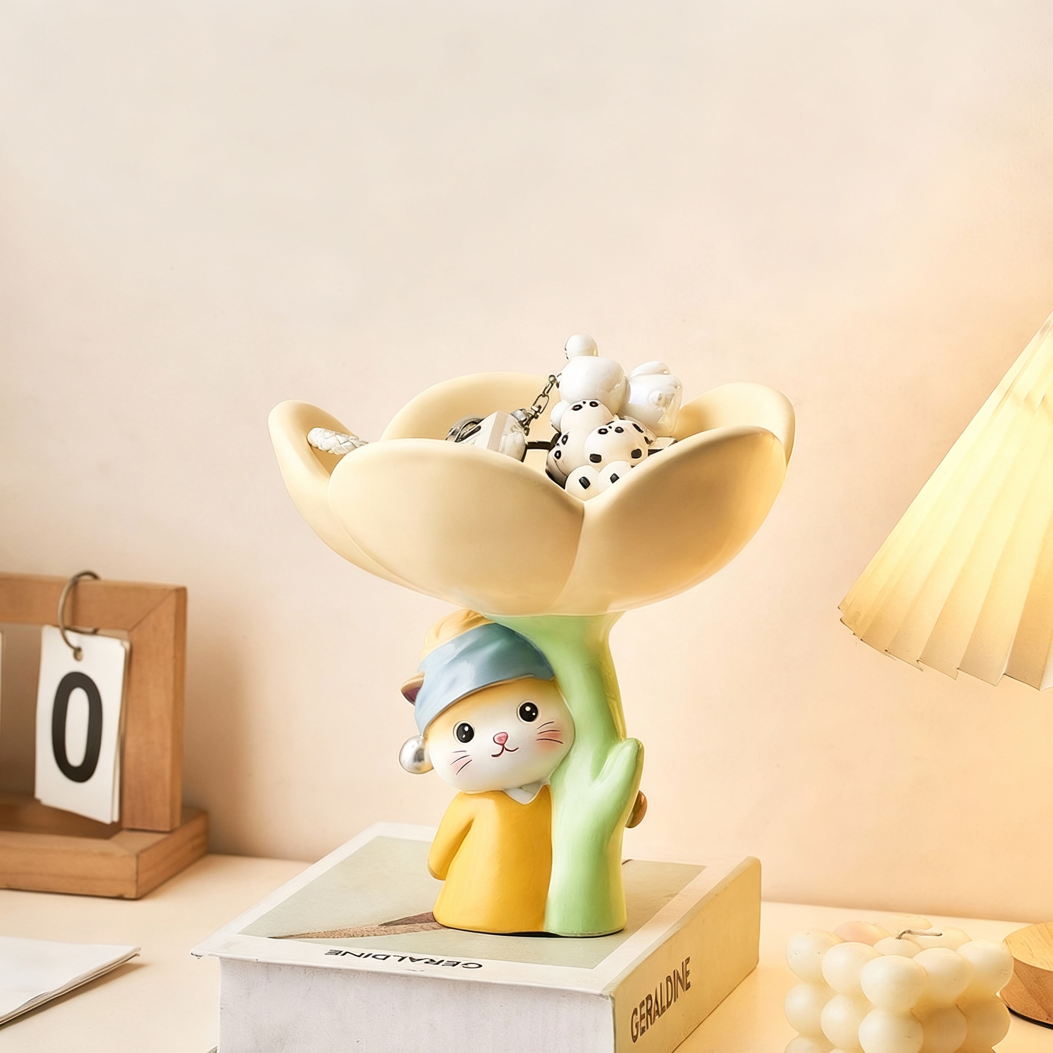 可爱卡通兔子桌面钥匙收纳盒