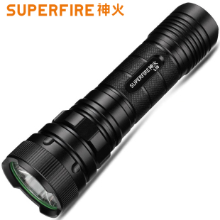 SupFire神火L10强光手电筒26650充电防水LED户外灯L2远射超高亮