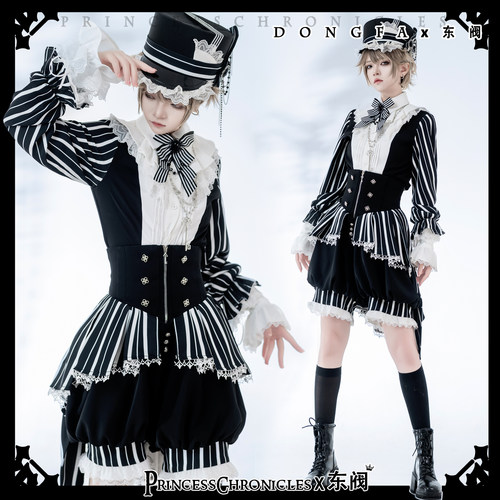 【东阀】奇妙把戏 复古优雅lolita王子系长袖衬衫短裤