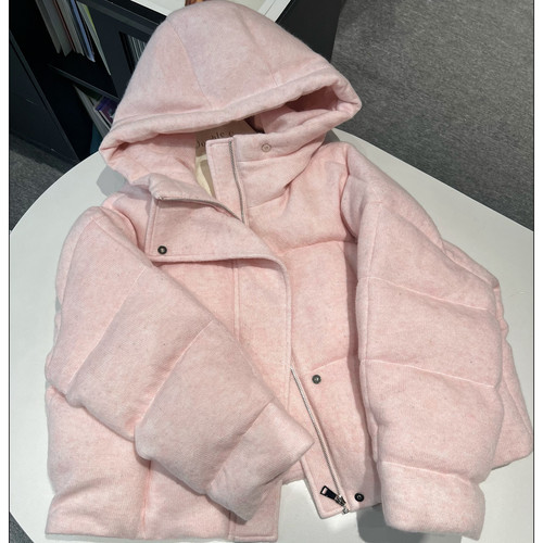 2025冬季新品羊绒连帽全鹅绒服女