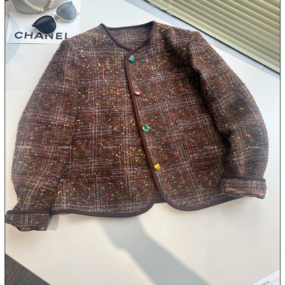 双C高端定制香风糖果中长款外套