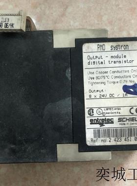 A032*原装拆机 SCHIELE 席勒 PMO SYSTRON 2.423.451.00 实拍 现