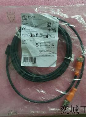 全新原装IFM连接线EVC100 M12 公母头 4芯 3米 现货