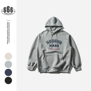 BUILTTOLAST潮流美式学院风复古连帽卫衣男女同款情侣帽衫外套V37