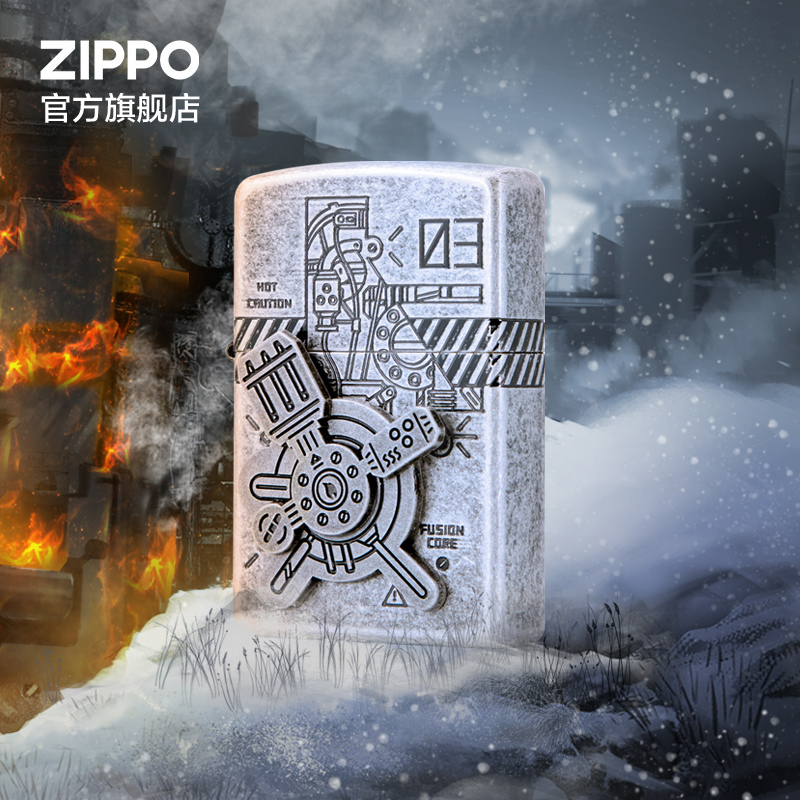 Zippo官方旗舰店煤油打火机之宝动能核力打火礼品送男友生日礼物