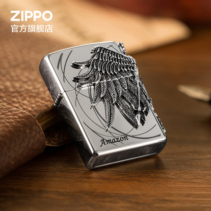 zippo官方旗舰店之宝正品亚马逊女战士防风煤油打火机生日礼物