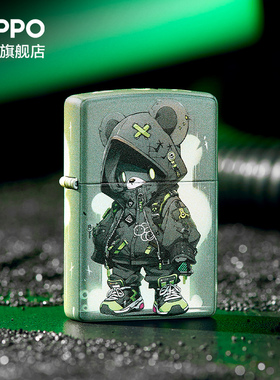 ZIPPO官方旗舰店之宝正品小熊骑士防风煤油打火机送男友生日礼物