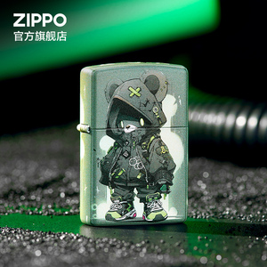 ZIPPO官方旗舰店之宝正品小熊骑士防风煤油打火机送男友生日礼物