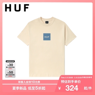 时尚 HUF男装 新品 字母印花圆领短袖 夏季 T恤S01954M