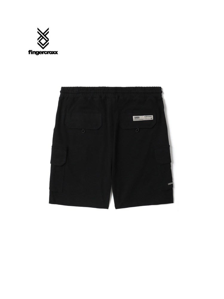 FINGERCROXX MENS SPRING SUMMER LARGE POCKET DESIGN DRAWSTRING WAIST SHORTS 00115XK