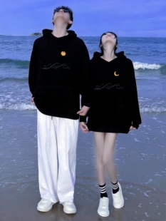 超火情侣装卫衣不一样的2025新款roora法式小众设计感秋冬款外套