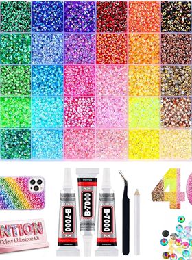 NEW Resin Jelly Rhinestones Bedazzling Kit Flatback Crystals