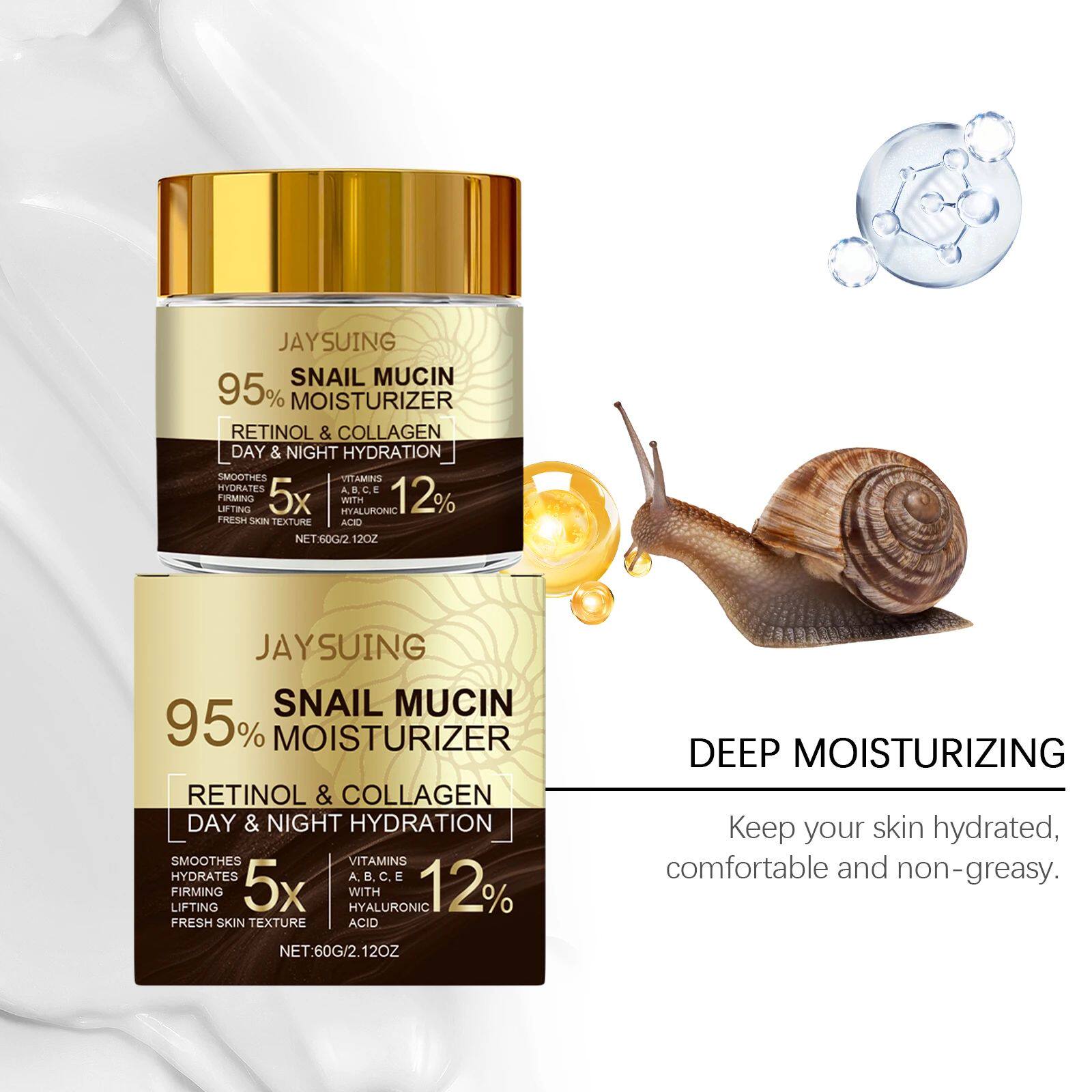 95% Snail Mucin Moisturizer Collagen Rejuvenating Anti Aging
