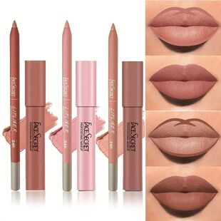 Matte Lipliner&Lipstick Set,Waterproof, Long Lasting Lip Ma
