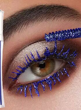 Shiny Diamond Colorful Mascara Blue Glitter Sparkling Waterp