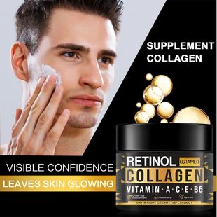 Retinol Collagen Men's Face Cream Skincare Moisturizing Brig