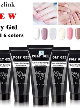 30g Nail Gel Gel Quick Building Poligel Crystal Jelly Hard