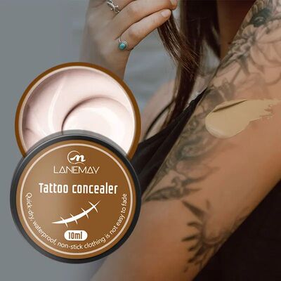 5*10mlTattoo Concealer Waterproof Lasting Freckle Scar Cover