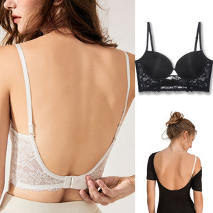 Bralette Lace Back Bra Low Invisible Bras Backless Wedding
