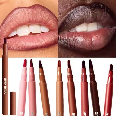 Velvet Brown Lip Liner Pencil Nude Matte Waterproof Non-stic