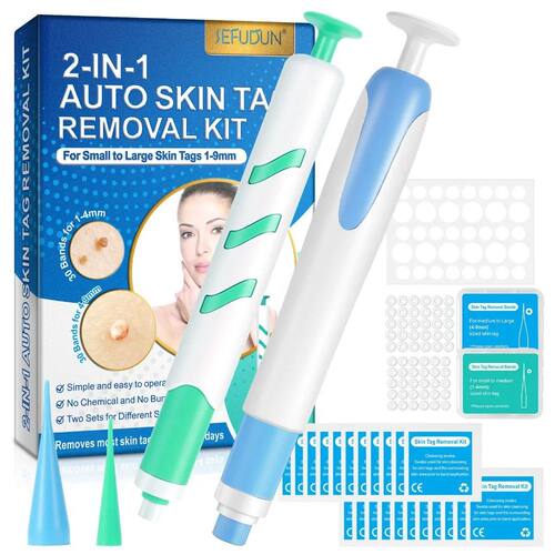 2-IN-1 Auto Skin Tag Removal Tool Kit Painless Mole Acne War