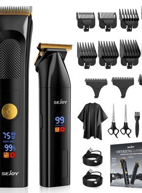 Professional Hair Clippers for Men Cordless Clippers and Tri