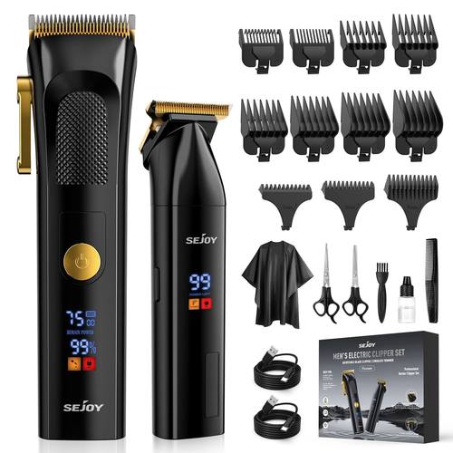 Professional Hair Clippers for Men Cordless Clippers and Tri