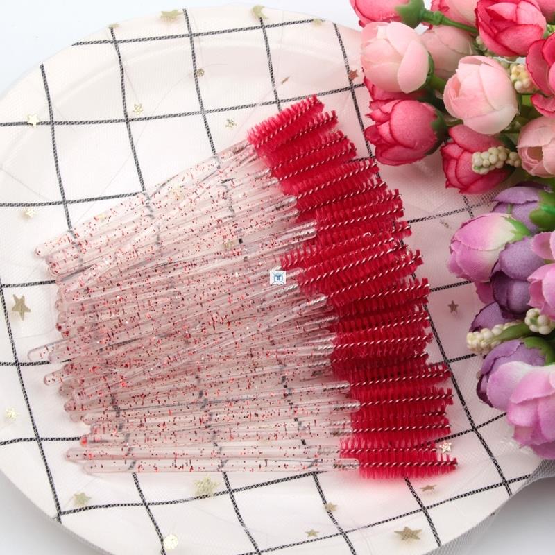 New 50Pcs Eyelash Brushes Makeup Brushes Disposable 睫毛刷