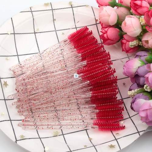 New 50Pcs Eyelash Brushes Makeup Brushes Disposable 睫毛刷