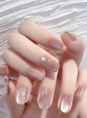 24pcs/box Cat Eye Phototherapy Nail Patch Wearable Fake