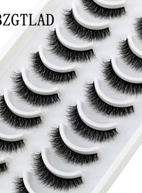 10 pairs Eyelashes 3D Natural Long False Lashes Fluffy Soft