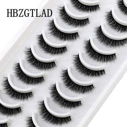 10 pairs Eyelashes 3D Natural Long False Lashes Fluffy Soft