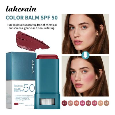 Sunscreen SPF 50 Blush Stick Long-Lasting Waterproof Tinted