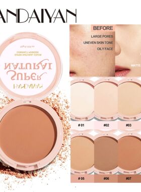 8 Color Matte Face Pressed Powder 24 Hours Oil Control Natur