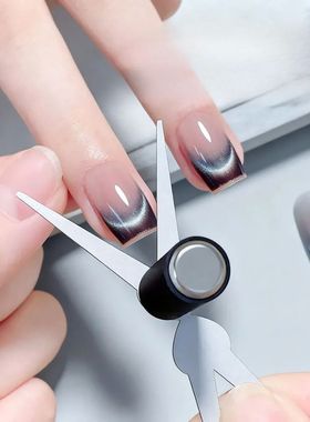 3D Double Headed Nails French Shape Strong Cat Eye Magnet Na