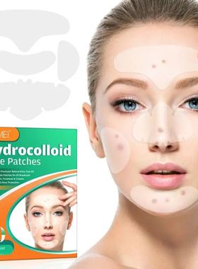Hydrocolloid Face Mask For Acne, 5 Large Pimple Patches For