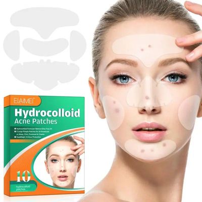 Hydrocolloid Face Mask For Acne, 5 Large Pimple Patches For
