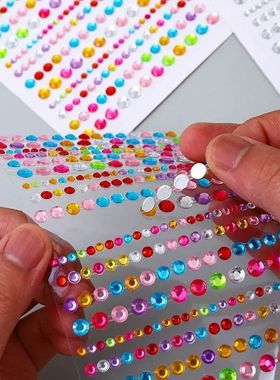 Rhinestone Acrylic Face Decoration Sticker Party Eyes Makeup