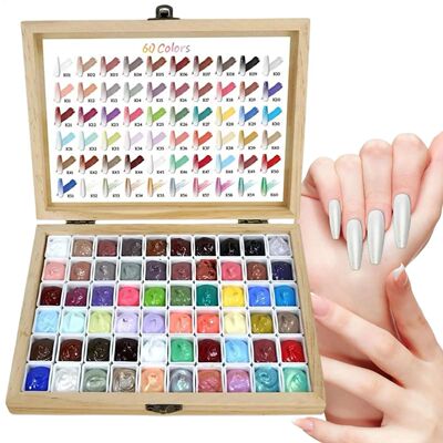 Mini 60 Grids Pat Painting Gel NailPolish Gradient Effect Na