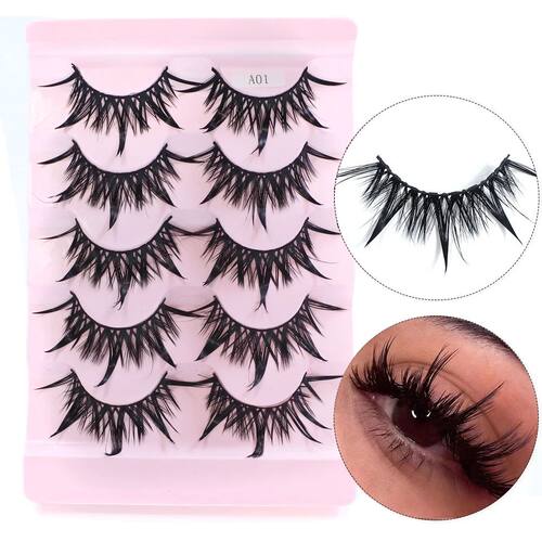 Eyelashes Makeup 5 Pairs Soft Natural Mink Lashes KoreanMang