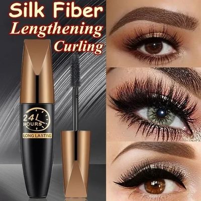 5D Waterproof Mascara Lengthens Eyelashes Extension Black Si