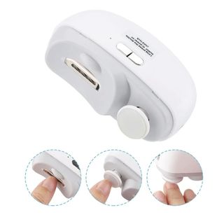 Electric Nail Clippers With Light Automatic Anicure Trimmer