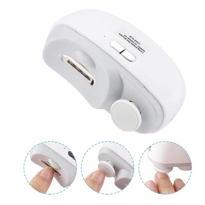 Electric Nail Clippers With Light Automatic Anicure Trimmer