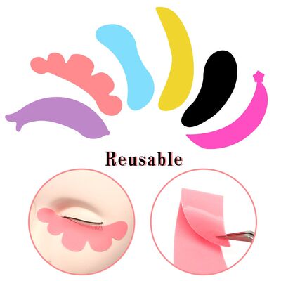 3Pair Silicone Eyelash Pad Reusable Eyelash Extension Patch