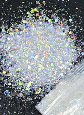 50grams Nail Diamond Glitter Sequ,21color White Symphony Ser