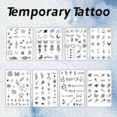 Pattern Stickers Waterproof Small Temporary Tattoo Long las