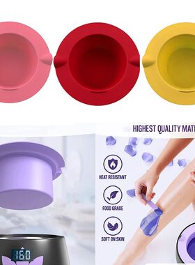 1Pc Beauty Wax Heater Pot? Melting Bowl ?Reusable Soft Silic