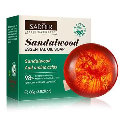 Sandalwood Essential Oil Facial Soap Face Wash Foam Facial C